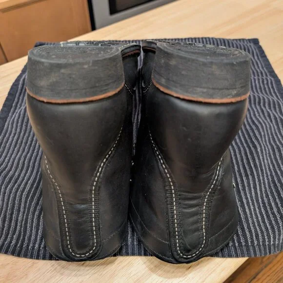 Red Wing Iron Ranger 8084 men's size 8D boots in black harness leather - Picture 8 of 9